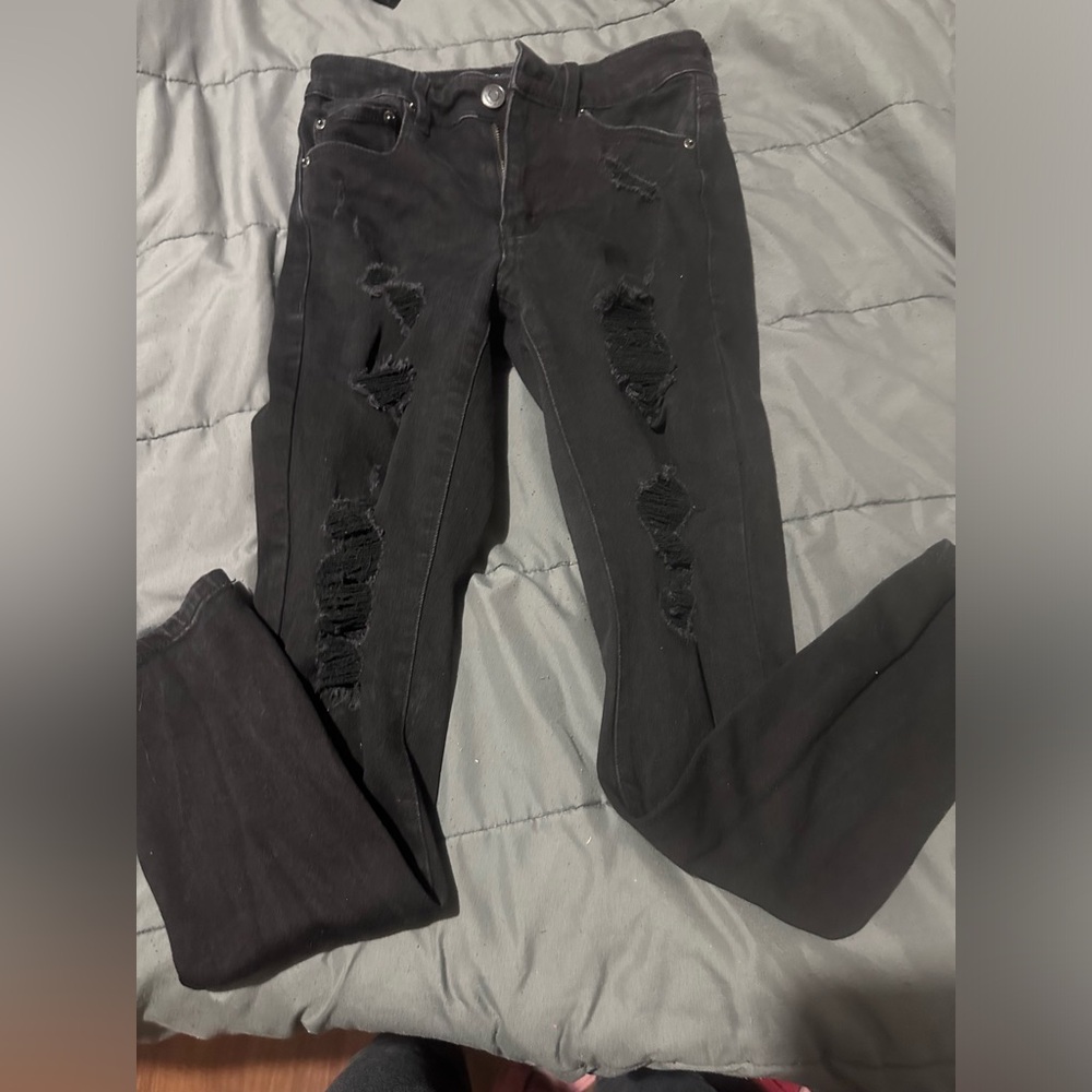 Aeropostale Black High Rise Women Jeans